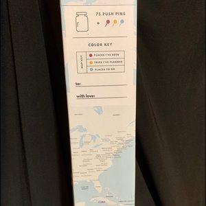 24x36” World Map Poster with Pins